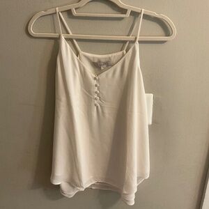 Cream Silk Tank from Loft - NWT